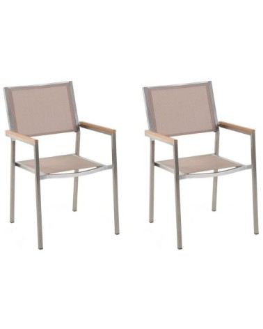 Lot de 2 chaises beiges