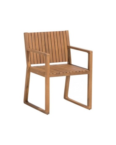 Chaise de jardin en bois clair