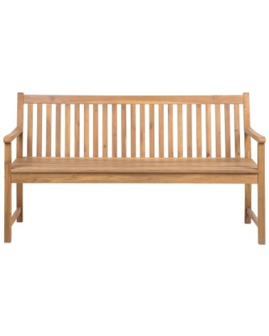 Banc de jardin en bois d'acacia certifié 160 cm