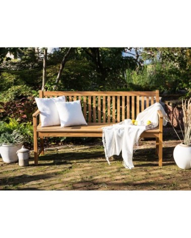 Banc de jardin en bois d'acacia certifié 160 cm