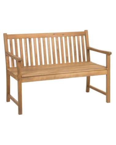 Banc de jardin en bois d'acacia certifié 120 cm