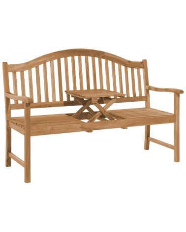 Banc de jardin en bois d'acacia 150 cm