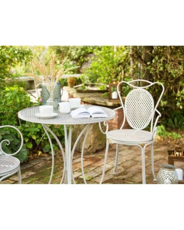 Lot de 2 chaises de jardin grises