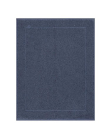 Tapis de bain en coton bleu orient 60 x 80