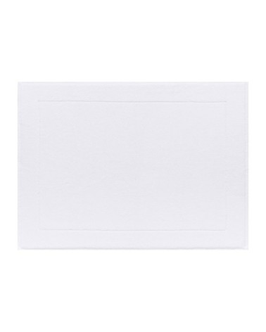 Tapis de bain en coton blanc 60 x 80