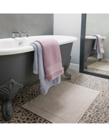 Tapis de bain en coton lin 60 x 80
