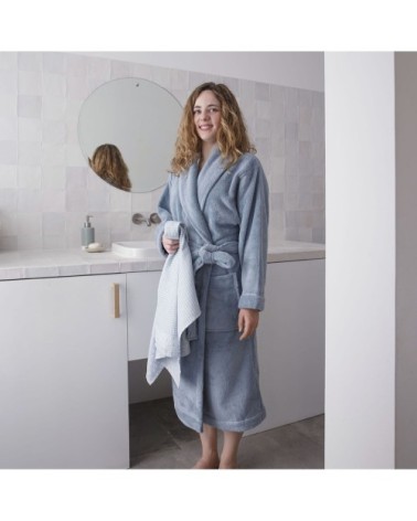 Peignoir en coton glacier M