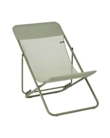 Chilienne jardin pliant multi-positions en acier vert L83xl62xH91