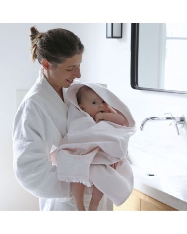 Peignoir en coton blanc M/L