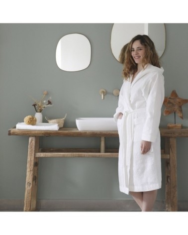 Peignoir en coton blanc S