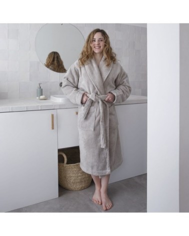 Peignoir en coton lin S