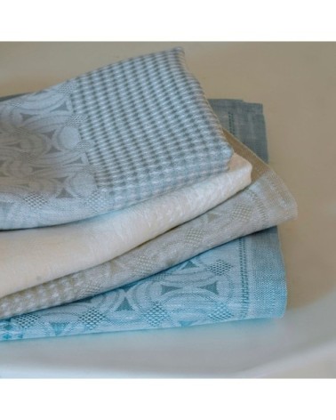 Serviette de bain en lin glacier 70 x 140