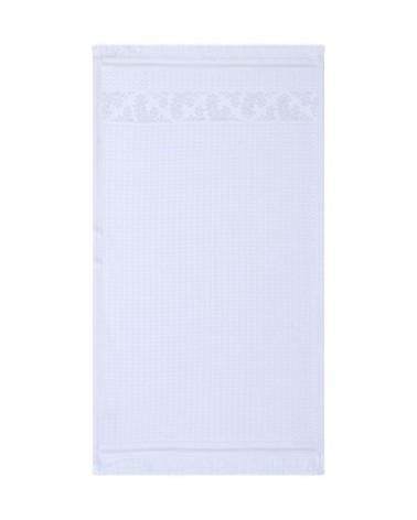 Serviette de bain en coton voile grise 30 x 50