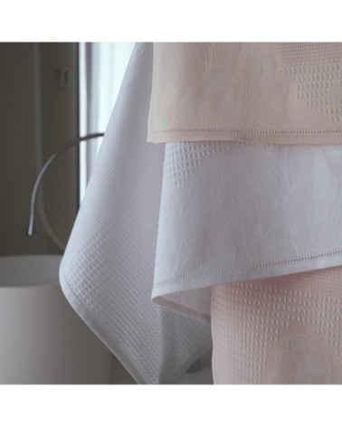 Serviette de bain en coton blanc 50 x 100