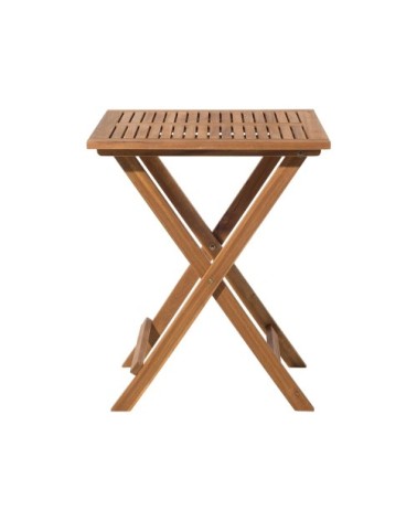 Table et 2 chaises de jardin en bois