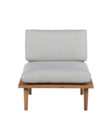 Set de jardin 2 places gris clair