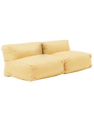 Salon de jardin modulable 2 places jaune clair