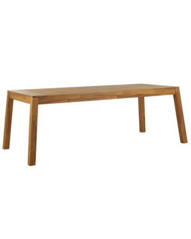 Table de salle à manger 8 personnes en acacia bois clair