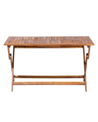 Table pliable 4 personnes en acacia bois foncé