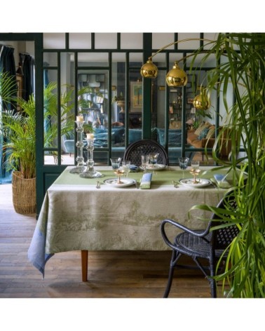 Nappe en lin palmier 175 x 320