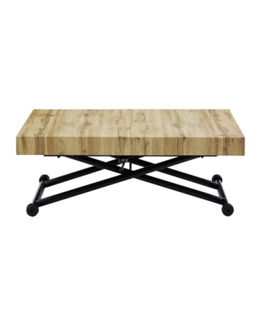 Table à manger effet bois noir
