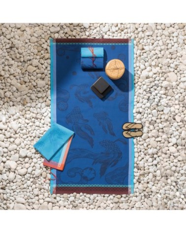 Pareo en coton abysse 100 x 200