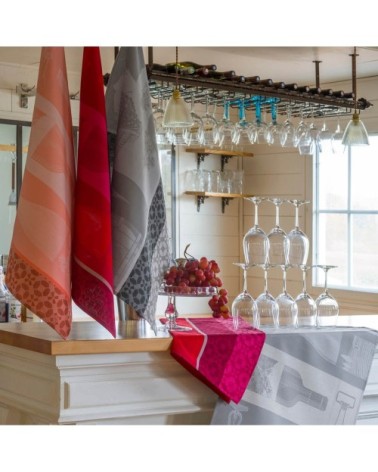 Torchon en coton rouge 60 x 80