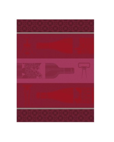 Torchon en coton rouge 60 x 80