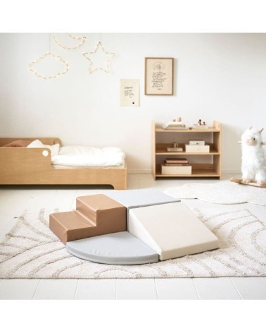 Blocs de construction en microfibre beige