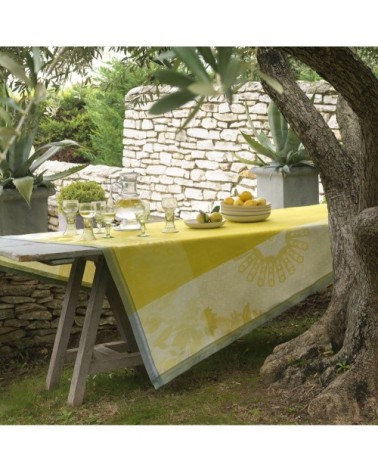 Nappe en lin cedrat 175 x 250