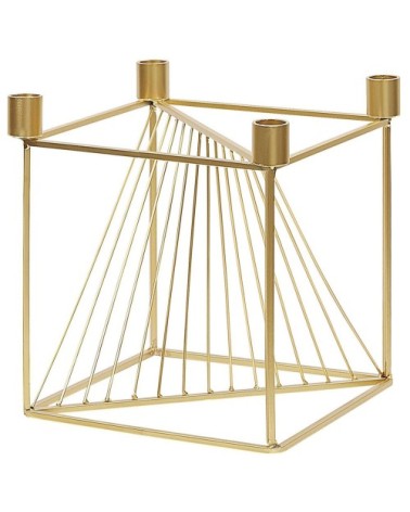 Bougeoir design doré 4 bougies