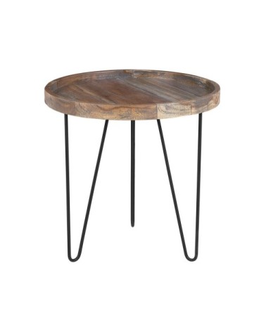 Table appoint marron foncée