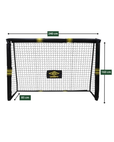 But de football noir métal h85xl160xl240cm