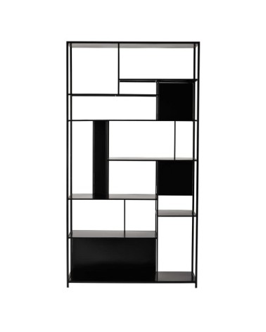 Étagère en acier noir L107