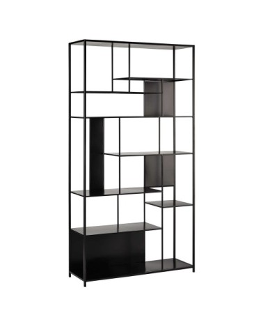 Étagère en acier noir L107