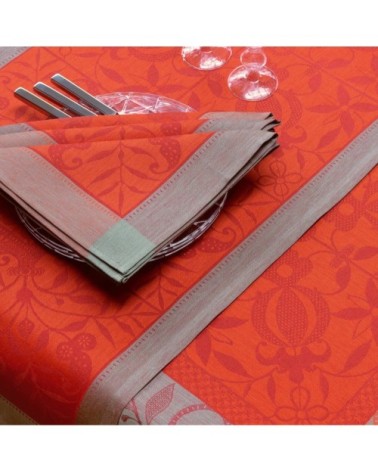 Serviette en lin cornaline 58 x 58