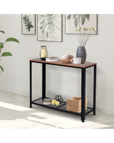 Table console vintage industriel pieds réglables