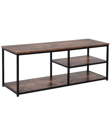 Meuble TV design industriel 2 étagères