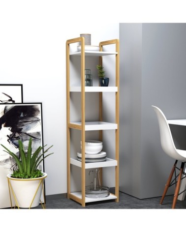 Etagère en bambou paniers avec étagères