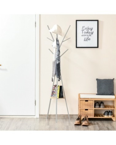 Porte-manteau design branches blanc