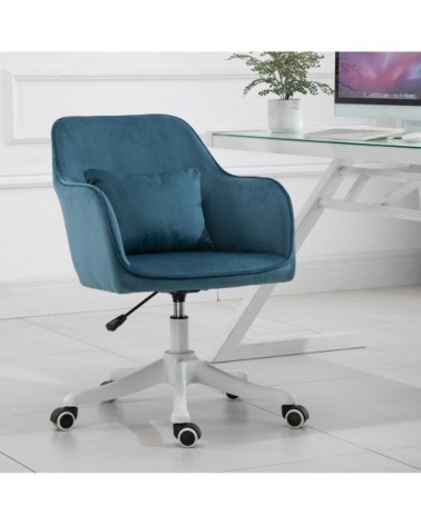 Chaise de bureau massante velours