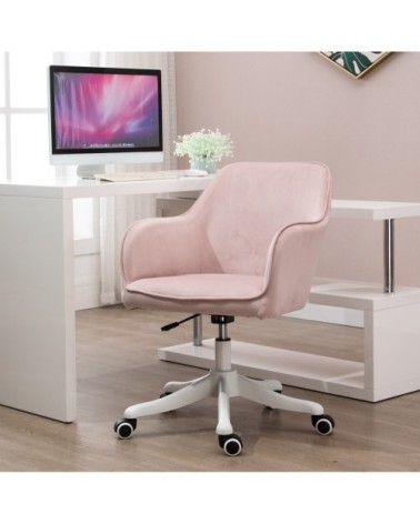 Chaise de bureau massante velours