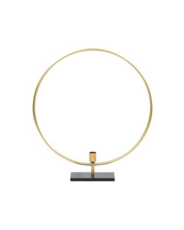 Bougeoir design noir et doré