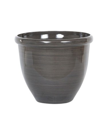 Cache-pot d'extérieur en pierre marron H34