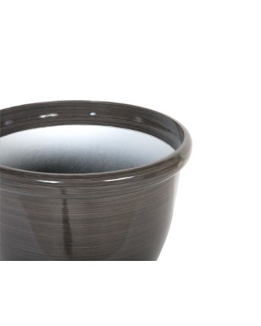 Cache-pot d'extérieur en pierre marron H34