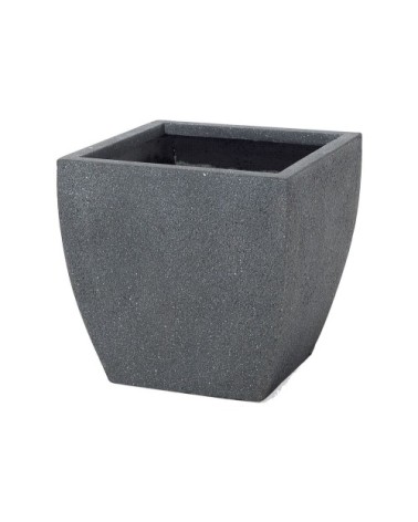 Cache-pot d'extérieur en céramique gris H38