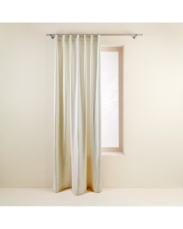 Rideau à galon fronceur 135x350 cm Ivoire
