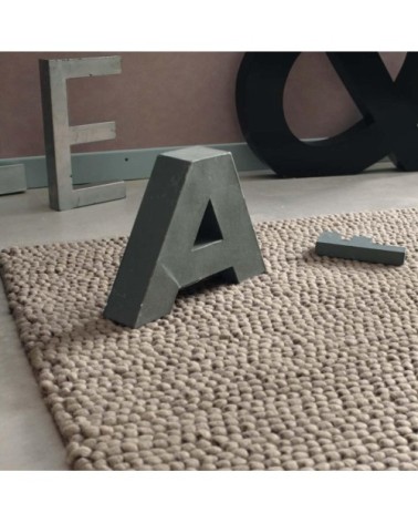 Tapis en laine beige 160 x 230