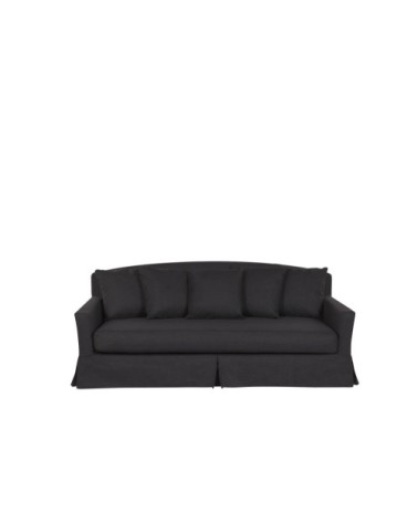 Housse pour canapé 3 places noir