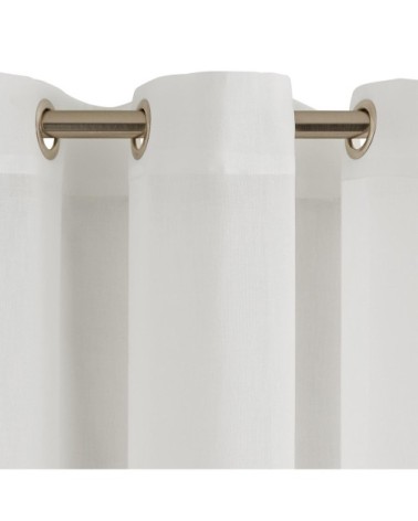 Voilage à oeillets 350x298 cm Blanc